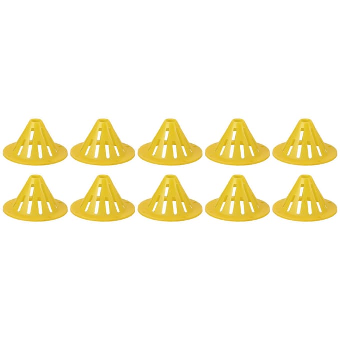 20 Stuks Bijenkorf Ingang Uitgang Kegel Plastic Bijenkorf Eenrichtings Ingangspoort Voor Bijenhouden yellow