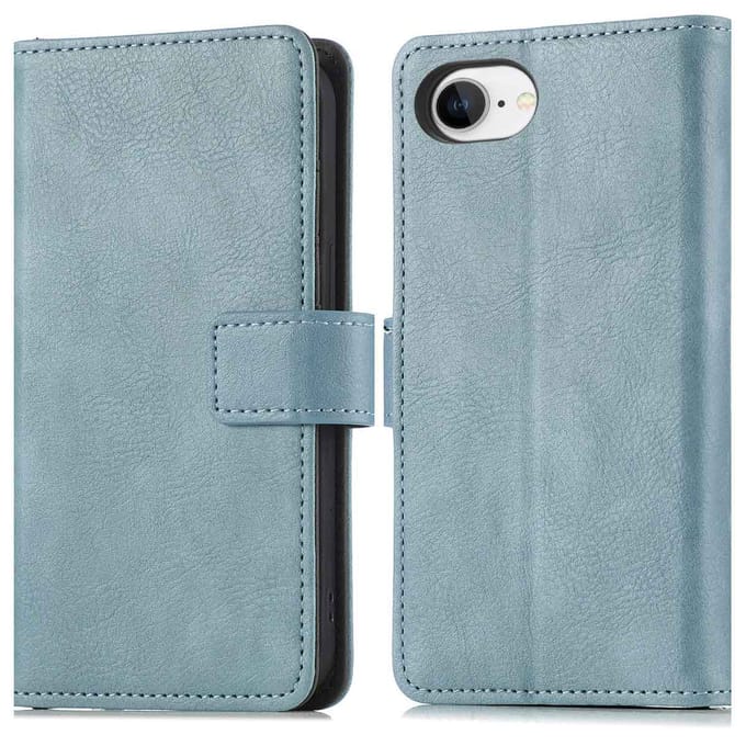 imoshion Hoesje - Geschikt voor Apple iPhone 17e / 16e - Luxe Bookcase - Lichtblauw