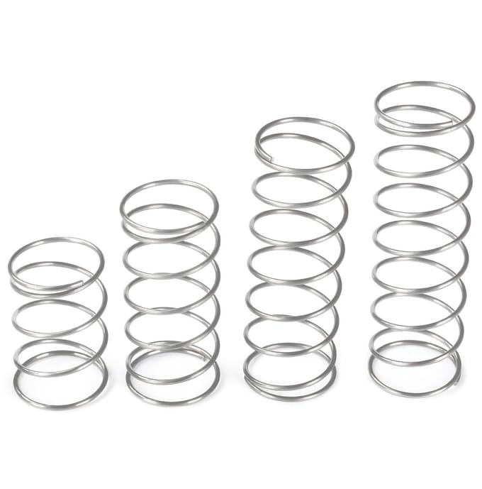 Dailygoods - Set van 10 Mini Roestvrijstalen Compressieveren 1 x 5 x 20 mm