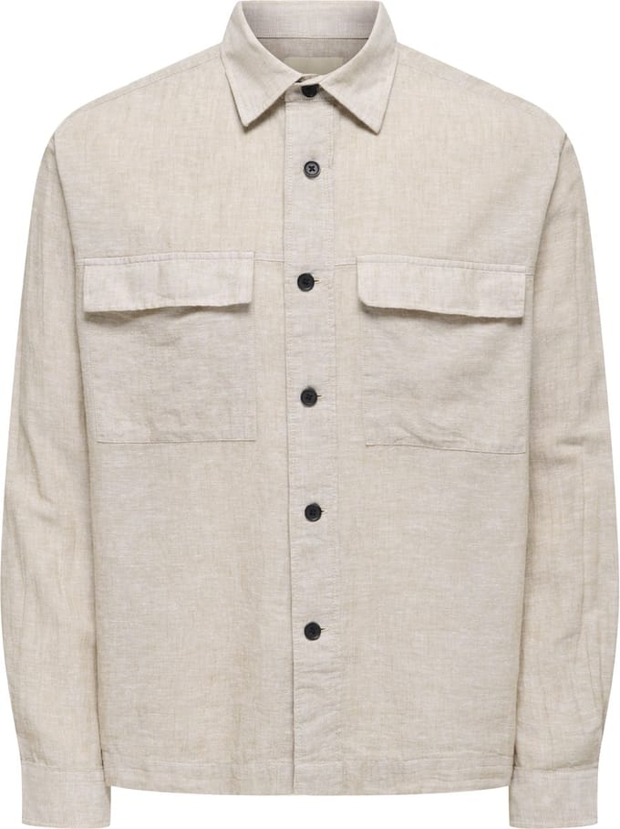 ONLY & SONS Overshirt ONSCAIDEN Linnen Overshirt