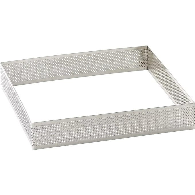 Vierkante geperforeerde taartvorm Lacor 20x20x3,5 cm