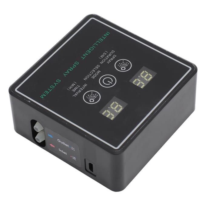 Système de brumisation pour reptiles avec minuterie simulant les précipitations Système de pulvérisation intelligent avec omnidirectionnel black