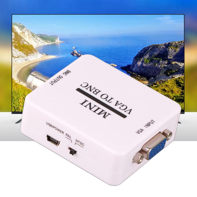 Mini HD VGA naar BNC 1920 X 1080 USB Video Converter voor HDTV Monitoren TV's Computers