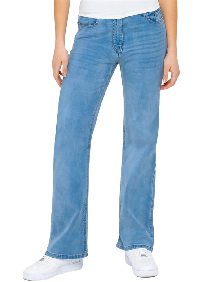 Enzo | Dames Jeans met Wijde Pijpen