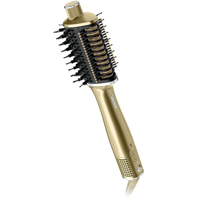 Shark Glossi 2-in-1 Warmteborstel in Goud | HT302EUGD | van SharkNinja