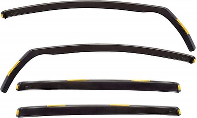 Zijwindschermen geschikt voor Kia Picanto II 5-deurs 2011-2017 V + A ramen