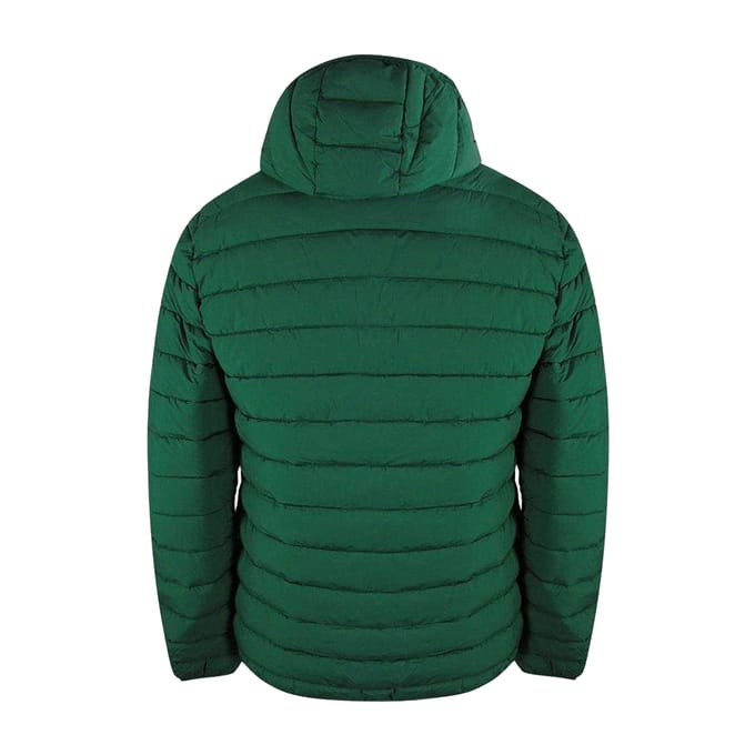Aquascutum Actieve gewatteerde jas met capuchon voor heren (Jager Groen)
