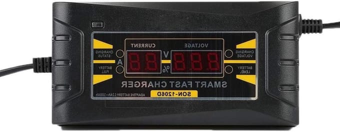 Auto Starthulp - Acculader - Voertuig Starten - Intelligent Opladen - 6 Ampère - Zwart