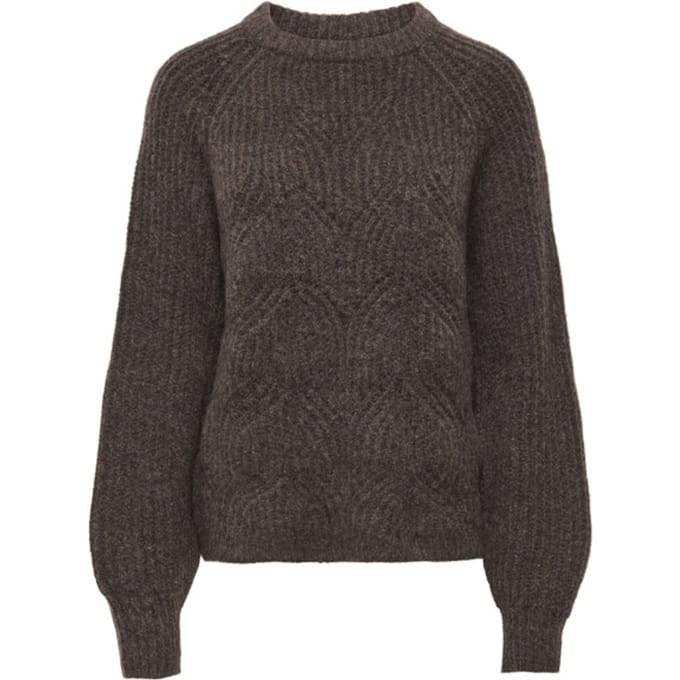ONLY - ONLGILA LIFE LS STRUCTURE O-NECK BF KNT - Dames - Gebreide truien