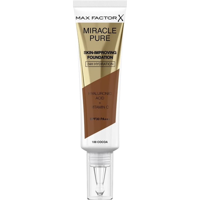 Max Factor Miracle Pure Skin Improving Foundation 30ml (Various Shades) - Cocoa