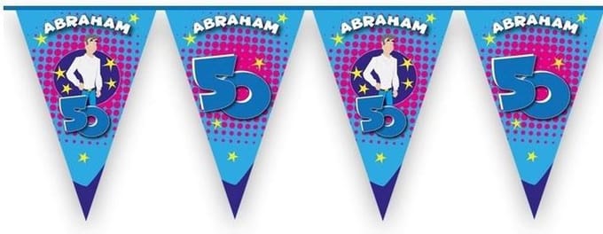 Paperdreams - Abraham - Vlaggenlijn 'Hoera ' (6m)