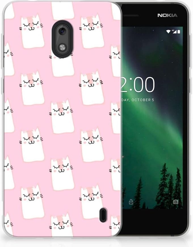 Nokia 2 TPU Hoesje Sleeping Cats