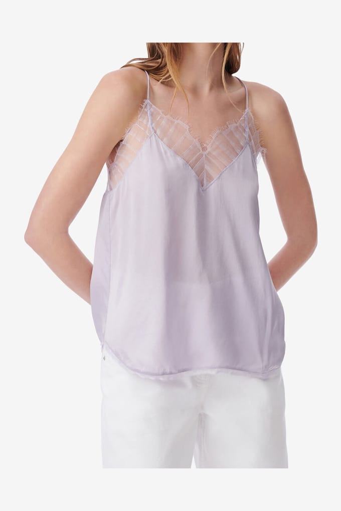 IRO Paris Berwyn Top Light Lavender Taglia: 36 | Canottiere Outlet | Donna