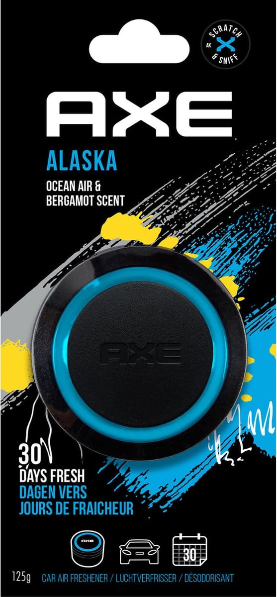 Axe Luchtverfrisser Gel Can Alaska Zwart/blauw
