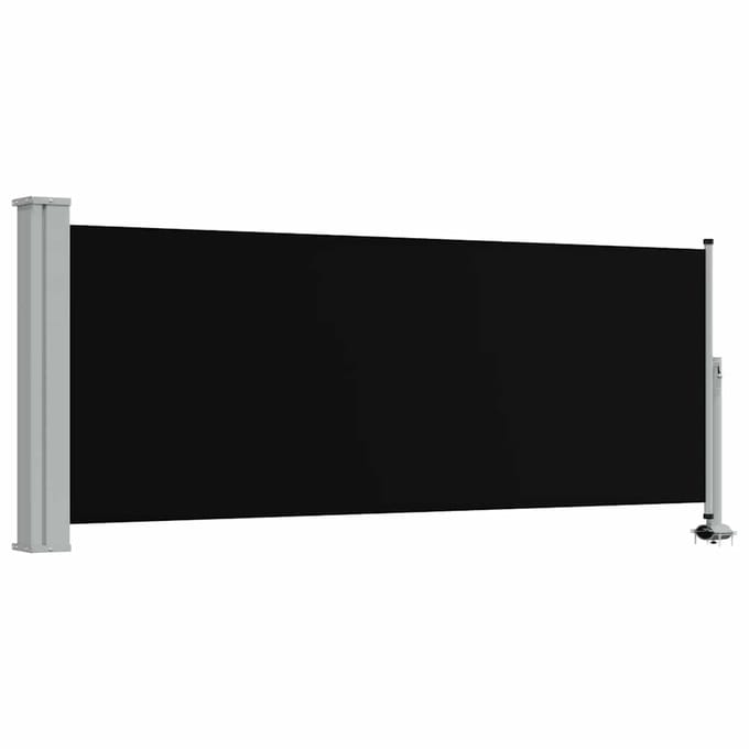 vidaXL - Tuinscherm - uittrekbaar - 100x300 - cm - zwart