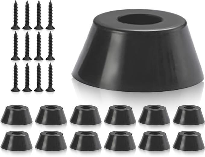 Rubberen Voetjes - Poten buffers - Meubelbescherming - Inclusief schroeven - 32mm diameter