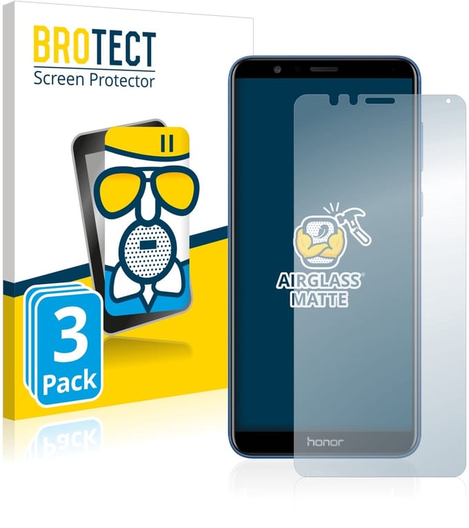 BROTECT - Screenprotector voor Honor 7X - Folie Beschermfolie Beschermglas matte 3 Stuks