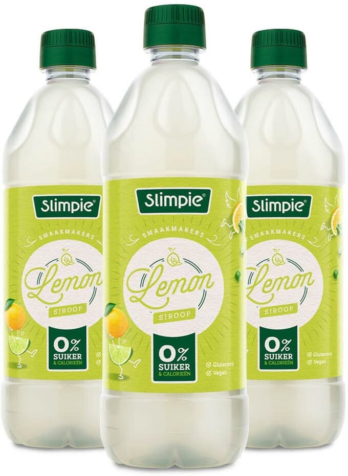 Slimpie Siroop Lemon - 3 x 650 ml - Voordeelverpakking