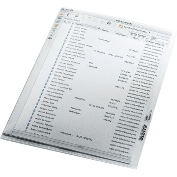 leitz zichtmap standaard a5 pp generfd 0 13mm