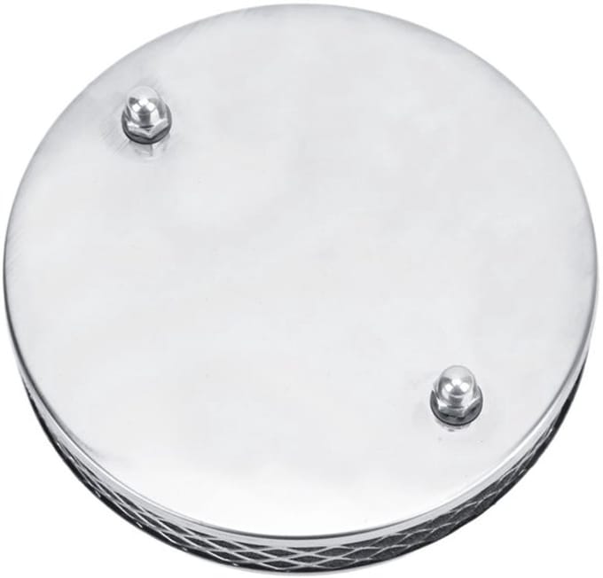 Dailygoods - Ronde luchtfilter - Hoog stroomvermogen - Verchromd