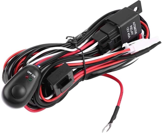 Allecto - Wiring Harness Schakelaar Kit voor LED Lichtbalk - 1 Schakelaar 2 Lichten