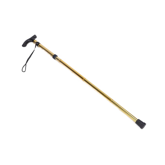 Professionele Wandelstok Wandel Drukvermindering Aluminiumlegering Staande Stok voor Senioren beige