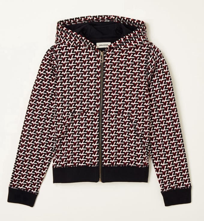 Zadig&Voltaire Kids Jack met capuchon en logoprint - Maat 152