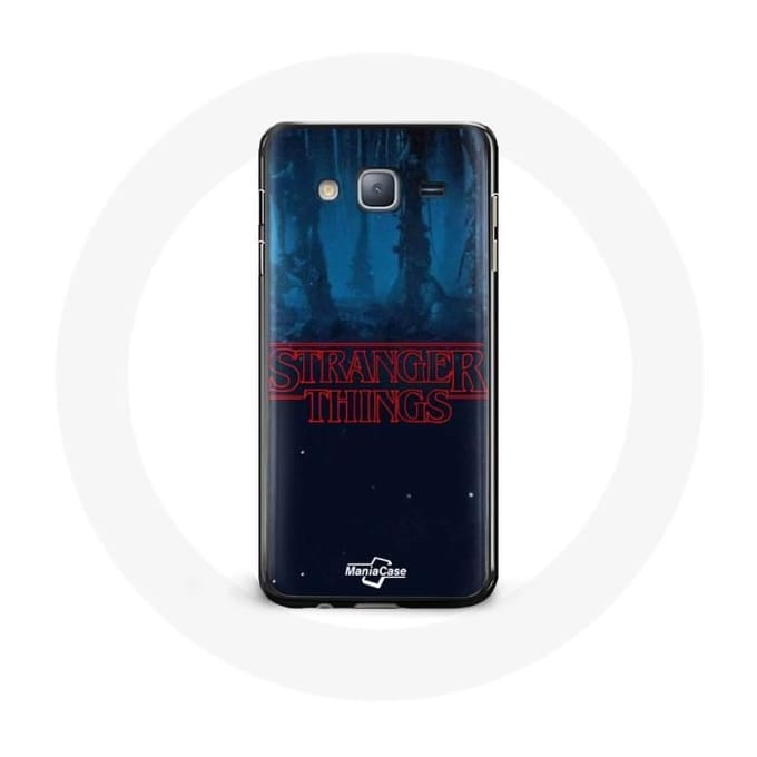 Coque - Samsung - Galaxy J3 2016 - Logo Stranger Things - Protection Rigide - Mixte