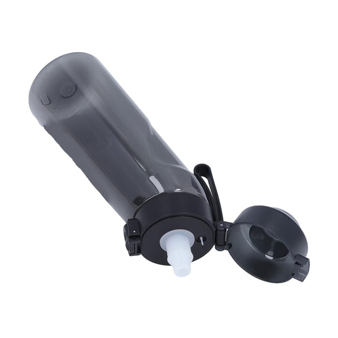 Lucht Waterfles 650ML Zwart Fruitgeur PP Plastic Silicone Lekdicht Sport Waterbeker black