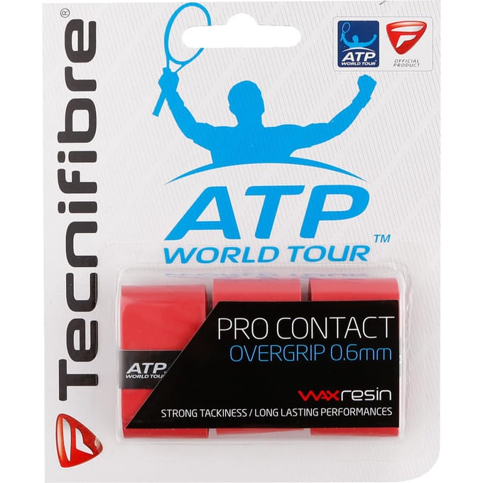 Tecnifibre Contact Pro 3er Verpakking 3 Stuks-Rood