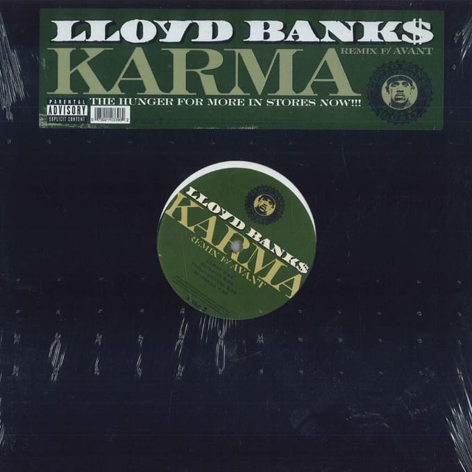 12inch Plaat LLOYD BANKS AVANT Karma Remix B000391411 INTERSCOPE 2004 VS Rap HipHopRB