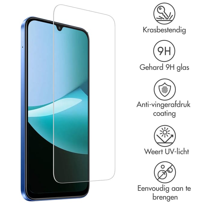 Accezz Screen Protector - Geschikt voor Xiaomi Redmi 15C (5G) / Xiaomi Redmi 15C (4G) - Gehard Glas Screenprotector
