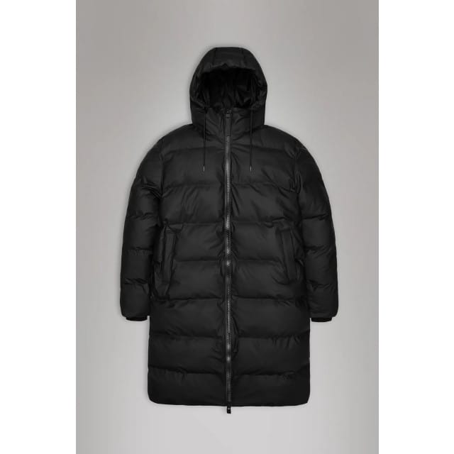 Rains Alta Longer Puffer Jas Black M