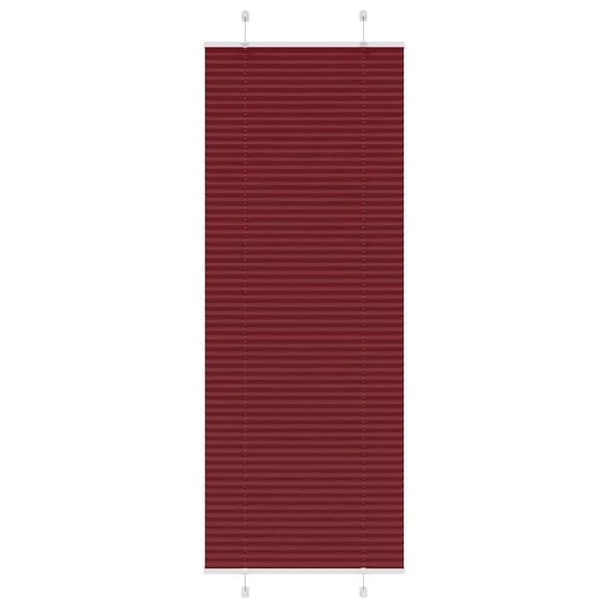 vidaXL - Plissé - rolgordijn - 75x200 - cm - stofbreedte - 74,4 - cm - bordeauxrood