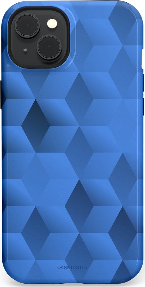 Casetastic Hoesje Geschikt voor Apple iPhone 15 Plus Magsafe - Stijlvolle Beschermende Duo-layer Case - Hexaflow