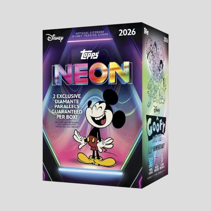 2026 Topps Disney Neon 7-Pack Blaster Trading Cards