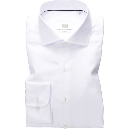 Eterna Overhemd Premium 1863 Luxury Twill Two-Ply Non-Iron Cotton Wit / male