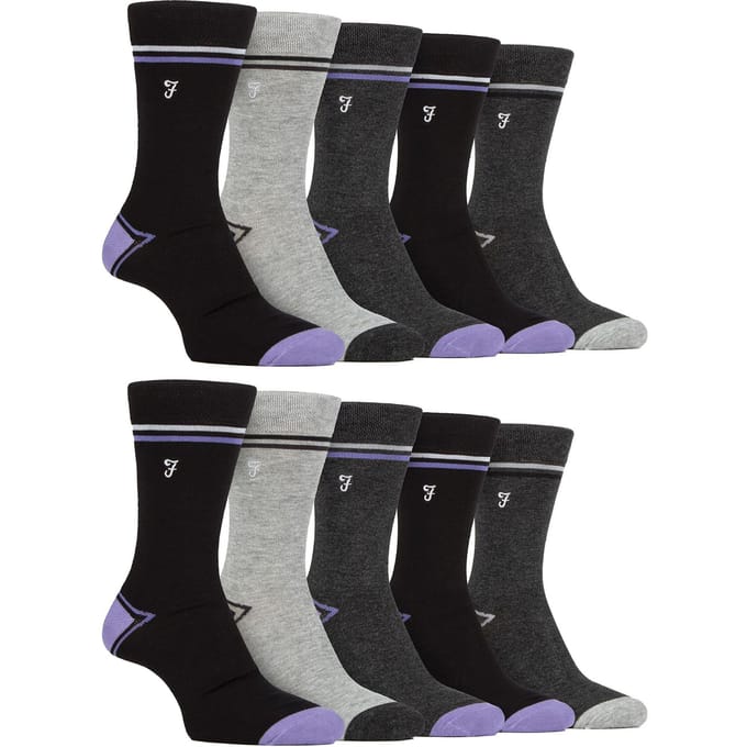 Heren 10-pack Heldere Bamboosokken