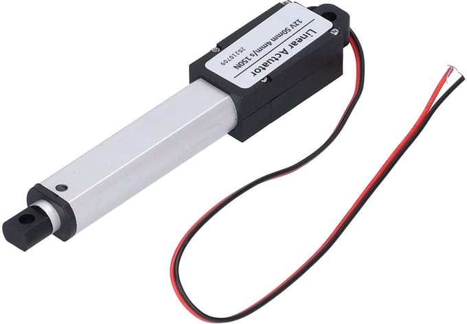 Allecto - Mini Linear Motion Actuator - Laag Geluid - 12V DC - 50mm - Interne Limit Switch - Precisie Motor - Geschikt voor Robotica - Compact Ontwerp