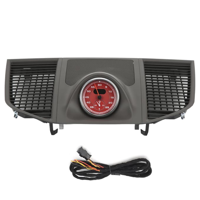 Couvercle Central Supérieur de Tableau de Bord Horloge de Bord 95B 858 189 C OA6 Remplacement pour Macan 2014‑2020 red