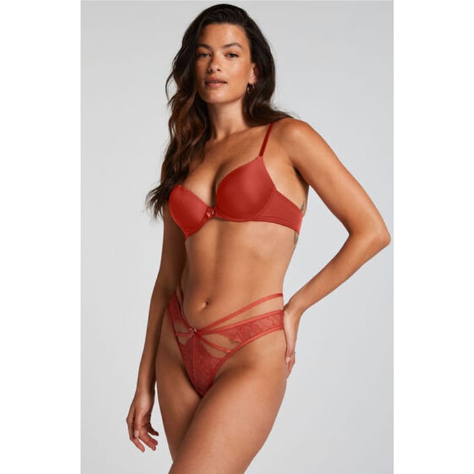 Hunkemöller Dames Lingerie String Wera - Rood - maat M