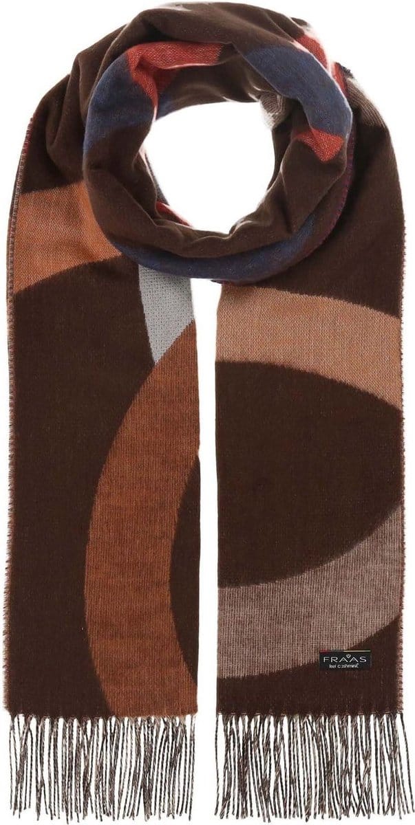 FRAAS Sjaal Scarf Royal Blue Veelkleurig