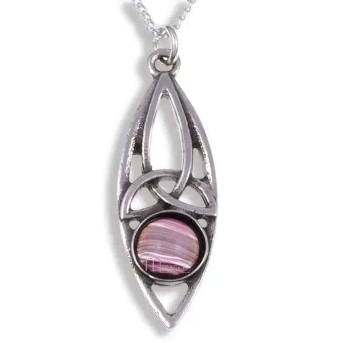 "Wonder ovaal knoop amethist" - hanger(MPP289A)