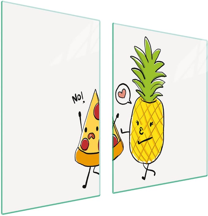 TMK ArtDeko - Glazen Snijplank - 100x52 cm - Eten - Protector