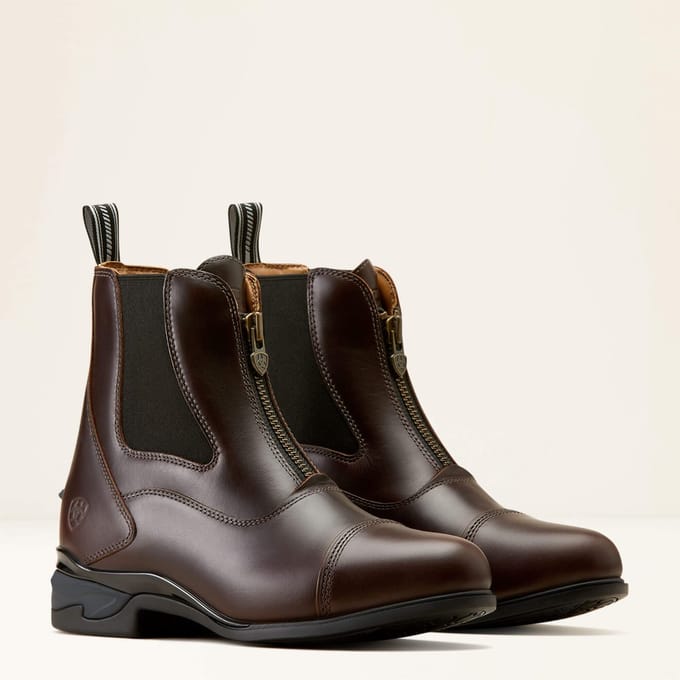 Devon Zip Paddock Boot Heren Waxed Choclate - UK9/43
