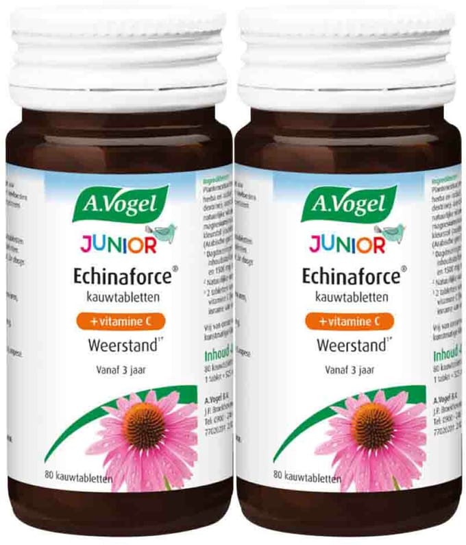 A.Vogel - Junior Echinaforce met Vitamine C - 2 x 80 kauwtabletten - Voordeelverpakking