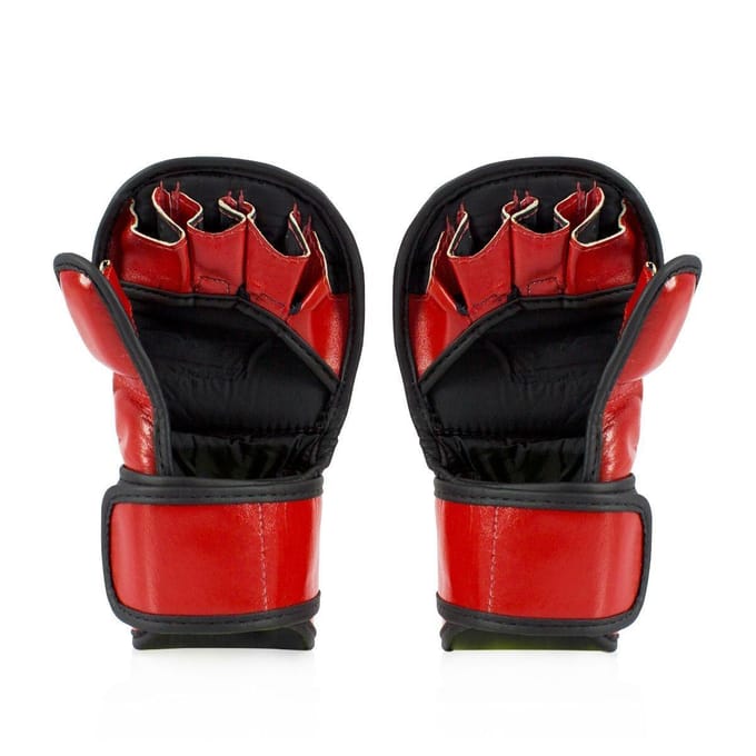 Fairtex FGV15 - MMA Sparring Handschoenen - Rood - XL - Premium Leer