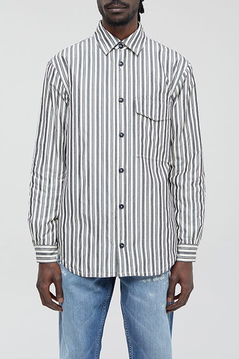 Closed  Men Relaxed Button Down Shirt Dark Night Taglia: XL | Camicie Casual Outlet | Uomo | Nero