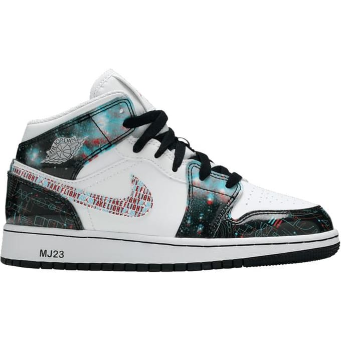 Jordan 1 Mid SE Take Flight (GS) 36 white