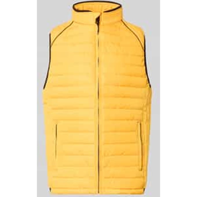 regular fit bodywarmer met gewatteerde look